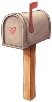Wooden mailbox